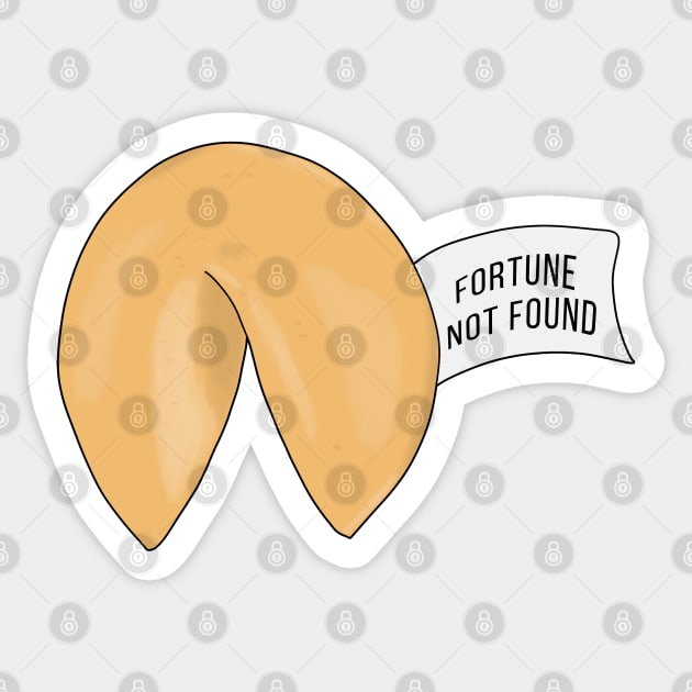 Fortune Not Found Fortune cookie quote Sticker by DiegoCarvalho